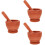 3 Sets Reusable Plastic Garlic Mortar Pestle For Spice Pepper 8