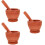 3 Sets Reusable Plastic Garlic Mortar Pestle For Spice Pepper 9