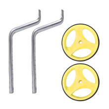 2 Sets Durable Mute Kids Bike Training Wheels 12 Inch Bracket Yellow