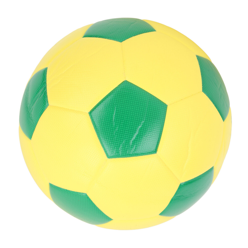 Size 5 Pu Waterproof Soccer Ball For Kids & Adults Practice & Play Yellow/Green