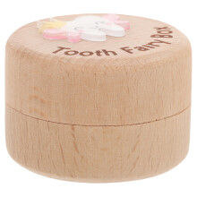 2Pièces Organiseur En Bois Beige Pour Dents Cheveux De Bébé Coffret