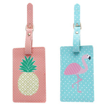 2 Reisbagage Tag Ananas Flamingo Id Labels Bagage Koffer