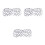 3 Pcs Triangle Pattern Baby Burp Cloths Three-Layer Absorbent 6