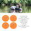 4PCS Orange PVC D Ring Patch 8cm for Inflatable Boat & Paddleboard 5