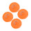 4PCS Orange PVC D Ring Patch 8cm for Inflatable Boat & Paddleboard 1