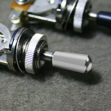 Silber 3,5 mm Kupfer-Knopf-Oberschrauben für LP EPI Gitarrenschalter