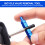Multi-Function Bicycle Valve Disassemble Tool for Schrader Presta Extender Blue 12