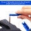 Multi-Function Bicycle Valve Disassemble Tool for Schrader Presta Extender Blue 5