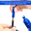 Multi-Function Bicycle Valve Disassemble Tool for Schrader Presta Extender Blue 10