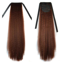 (dark brown)Wig Horsetail Lace-up Corn Hot