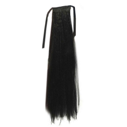 (dark brown)Wig Horsetail Lace-up Corn Hot 2