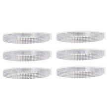 6 Rollen Acryl Strassband Für Geschenkverpackung Dekoration