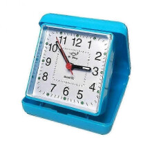 (Blue) Portable Alarm Clock With Snooze And Silent