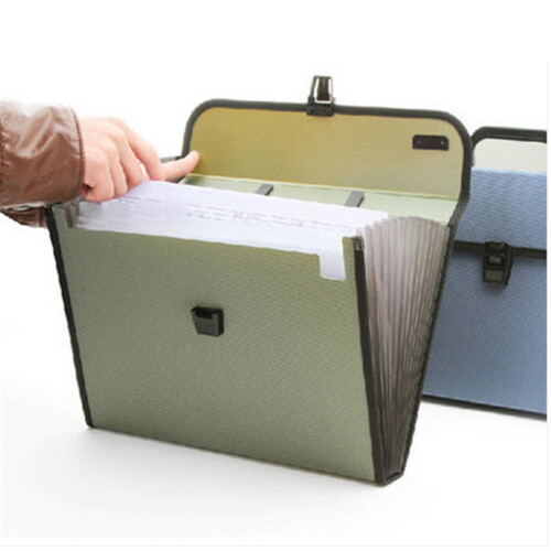 Expanding File Folder Ordner PP A4 12 Fächer Mit Griff 2