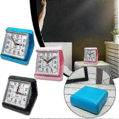 (Pink) Portable Alarm Clock With Snooze And Silent 2
