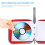 Plastic Disc Storage Bag Red Portable Cd Protector Zipper Case 7