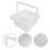 Pen Washer Paint Brush Wash Pot Plastic 1set 8
