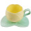 1 Set Keramik Kaffeebecher Mit Unterteller Design 7