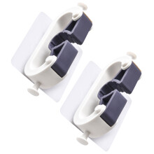 2Stk Badezimmer Ablagegestell Halter Besen Haken Organizer