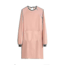 (Pink) Home Waterproof Apron With Sleeve For Dishwashing,coffee, Restaurant Cleaning - POP