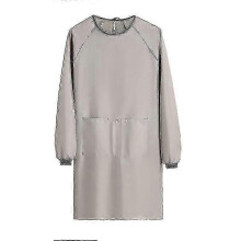 (Light Gray) Home Waterproof Apron With Sleeve For Dishwashing,coffee, Restaurant Cleaning - POP