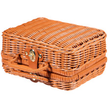 Robuster Rattan Aufbewahrungskoffer Mit Schloss Braun