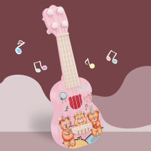 Ukulele-Spielzeug für Kleinkinder, 4-saitig, 26  9,5 cm, Kleiner Bär