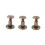 Copper Brass Flat Head Screws Rivets Nails Leather Cap 8mm 20 Pack Durable 1