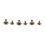 Copper Brass Flat Head Screws Rivets Nails Leather Cap 8mm 20 Pack Durable 10