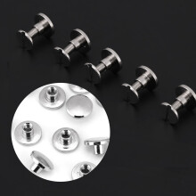 Messingknöpfe & Nägel 20 Stück Flachkopf-Set für Lederhandwerk & Reparatur 5mm