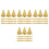 200 Pcs Triangle Cake Bases Golden Cardboard Mousse Boards Disposable 10