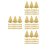 200 Pcs Triangle Cake Bases Golden Cardboard Mousse Boards Disposable 5