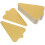 200 Pcs Triangle Cake Bases Golden Cardboard Mousse Boards Disposable 3