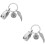 2Pcs Mini Urn Memorial Keychain For Ashes 8