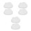 6 Pcs Cloud Shape Snack Dish For Home Use White 11