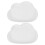 6 Pcs Cloud Shape Snack Dish For Home Use White 1
