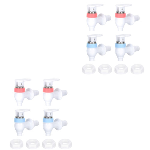 8 Sets Replacement Water Cooler Faucets Red And Blue 2