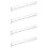 4Pcs Transparent Wall Mount Glasses Display Holder Rack 10