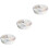 3Pcs Round Divided Serving Tray With Lid And Handle 7