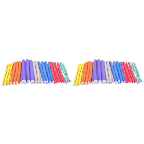 84Pièces Bigoudis Flexibles Colorés Pour Facile 1