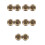 10Pcs Golden Brass Hand Exercise Balls Elegant Baoding Massage Balls 9