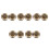 10Pcs Golden Brass Hand Exercise Balls Elegant Baoding Massage Balls 8