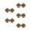 10Pcs Golden Brass Hand Exercise Balls Elegant Baoding Massage Balls 10