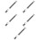 5Pcs Window Security Bar Sliding Door Safety Stopper Lock 6