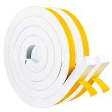 Yotache White High Density Foam Tape 1"""" x3/4"""" for Windows Air Conditioner Insulation Seal Weatherstrip AntiVibration Shockproof Protection Tota