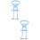 2Pcs Plastic Sponge Mop Grip Universal Handle Pull Accessory 9
