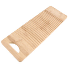 2 Pcs Solid Wood Thickened Laundry Washboard for Home Use
