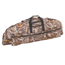 Large Camouflage Canvas Compound Bow Bag 115cm with Arrow Pocket