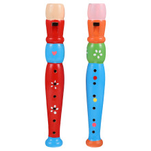 4Pièces Instruments Flûtes En Bois Légères Pour Enfants