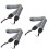 3Pcs Dslr Camera Strap Crossbody Vintage Universal Grey 7